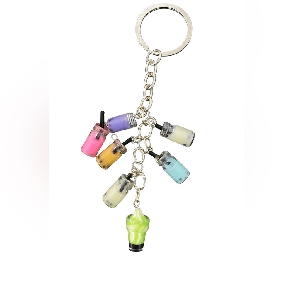 Miniature Bubble Tea Charms Set